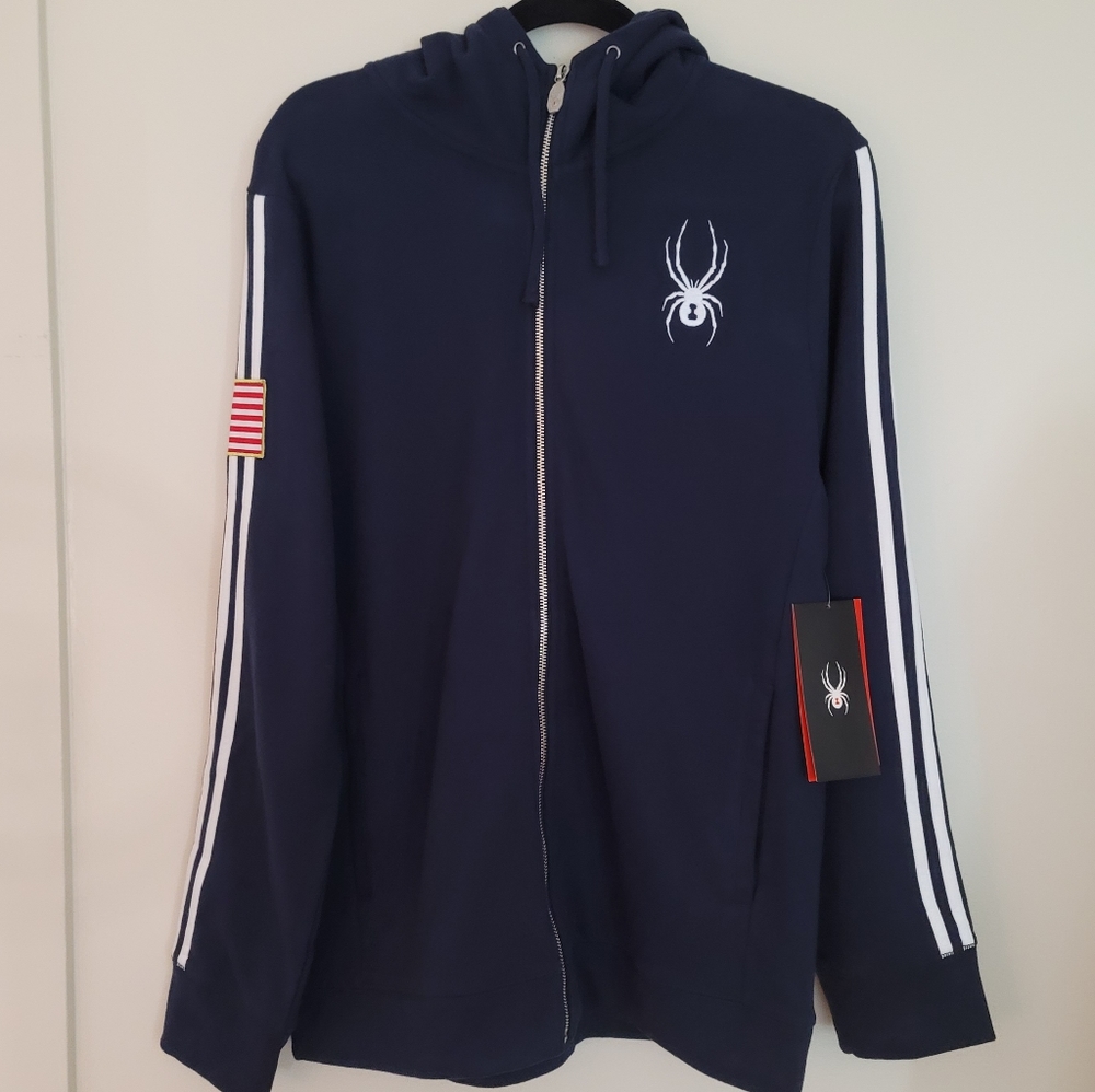 NEW SPYDER Men's Vintage Fleece Full Zip H…
